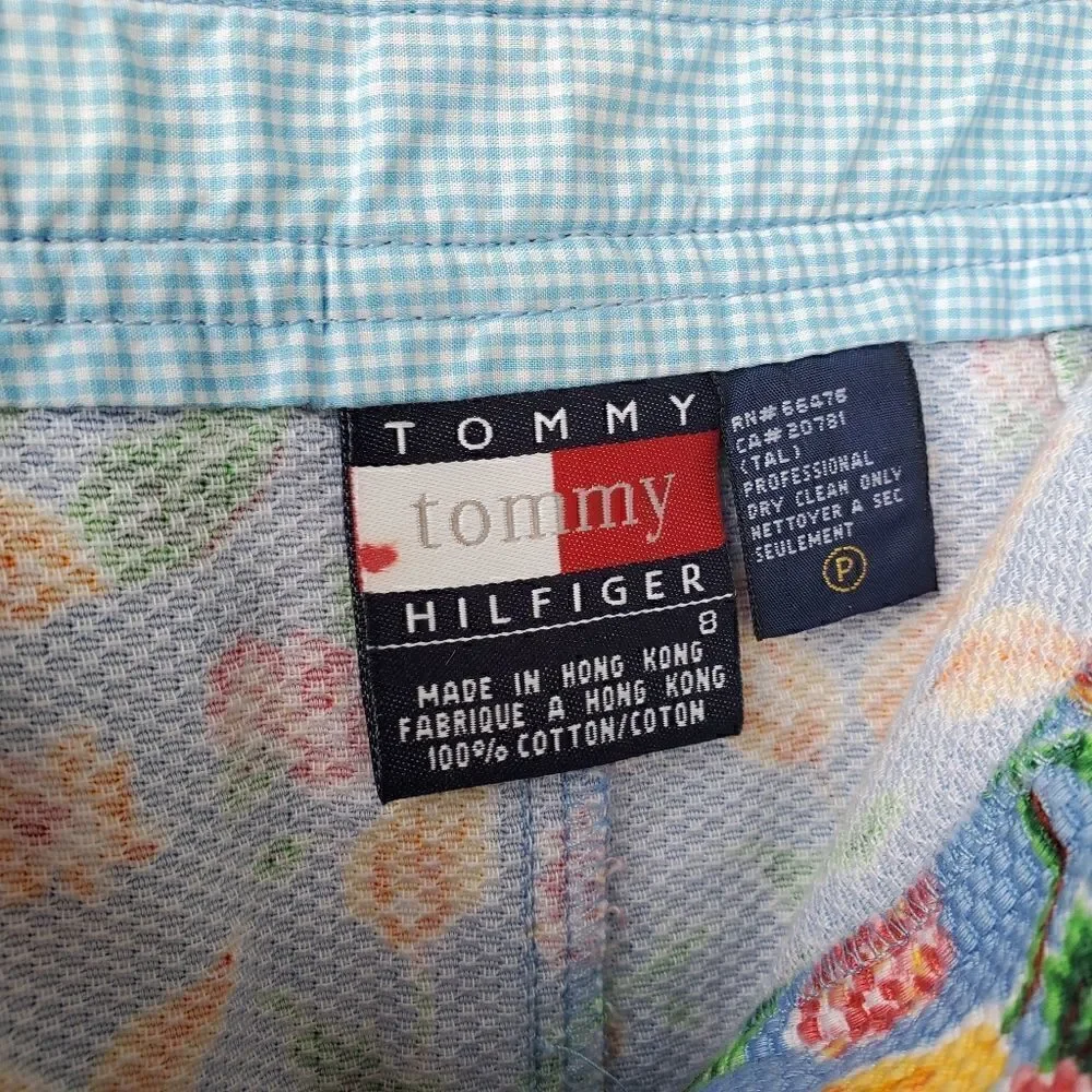 Tommy Hilfiger Blue Floral Retro Skirt 8